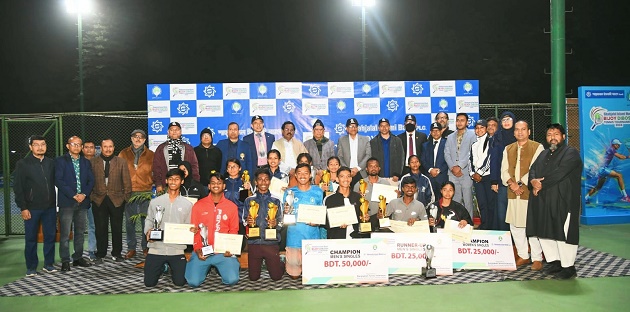 Closing Ceremony of  "Shahjalal Islami Bank Victory Day Tennis Competition-2024"