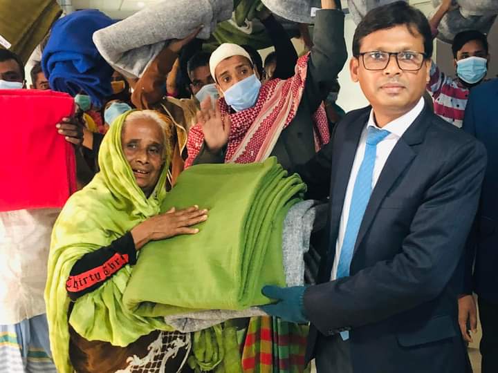 Shahjalal Islami Bank Ltd. distributed Blankets at Sarulia, Dhaka