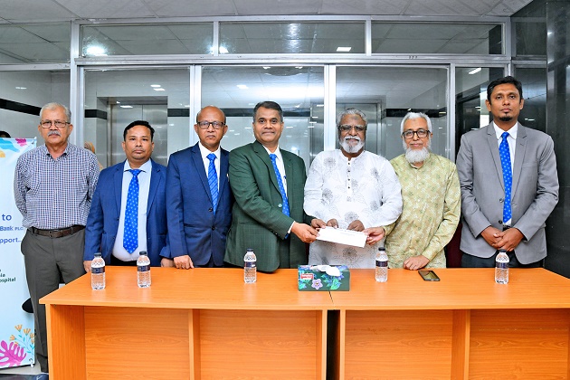 Shahjalal Islami Bank PLC donated Tk. 10 Lac to  Bangladesh Thalassaemia Hospital