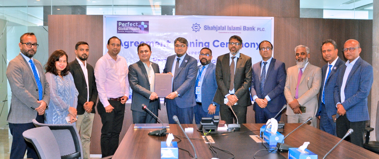 Shahjalal Islami Bank PLC. signed  an agreement with Perfect Global Health