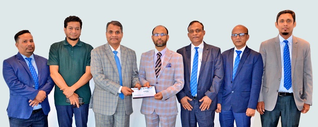 Shahjalal Islami Bank PLC donated financial support to Mabia-Nazir Foundation for renovation and reconstruction of housing in Feni district