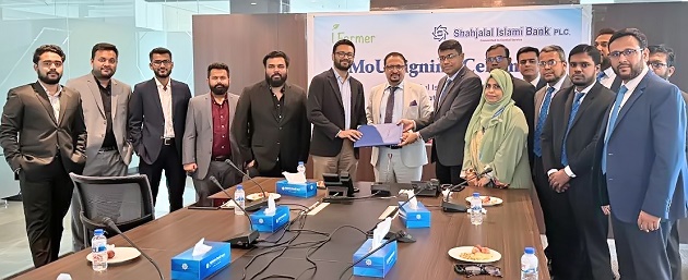 Shahjalal Islami Bank PLC signed a  Memorandum of Understanding (MoU) with i Farmer Limited